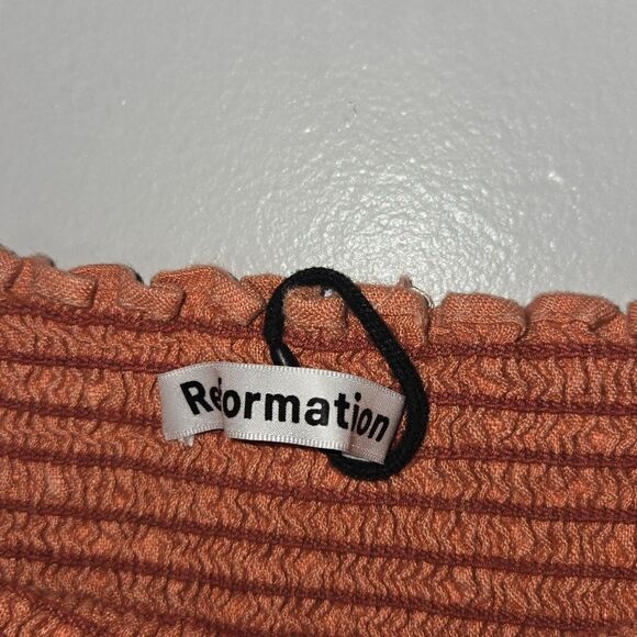 Reformation Linen Coral Hilary dress - Picture 12 of 13